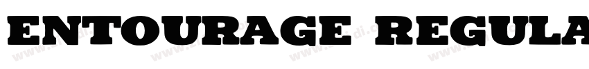 Entourage Regular字体转换